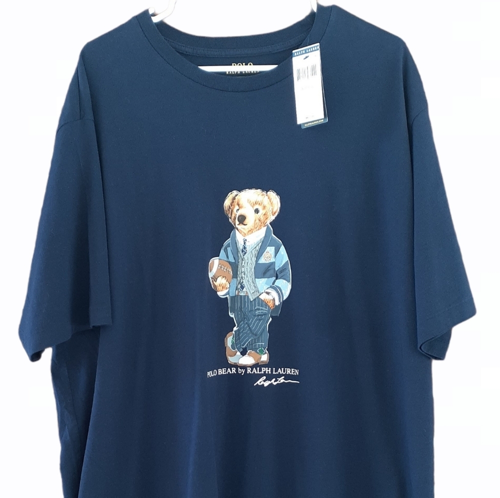 🐎New Tags XL Tall Polo Ralph Lauren Football Bear